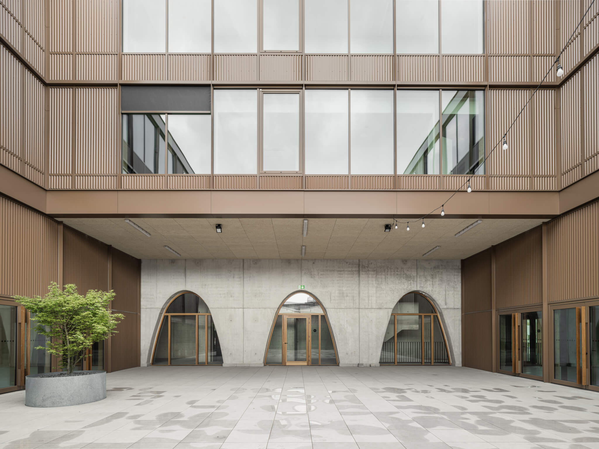 community center interior courtyard
