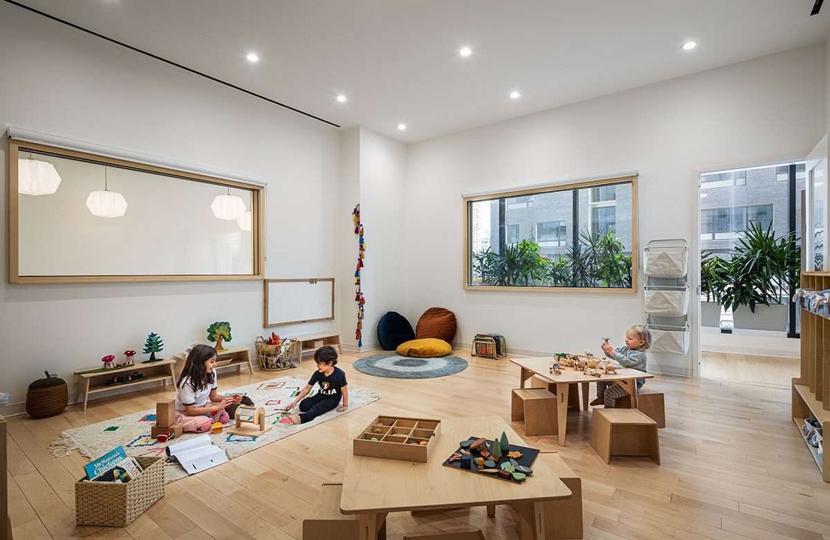 Abstract nature creation for preschoolers in Brooklyn