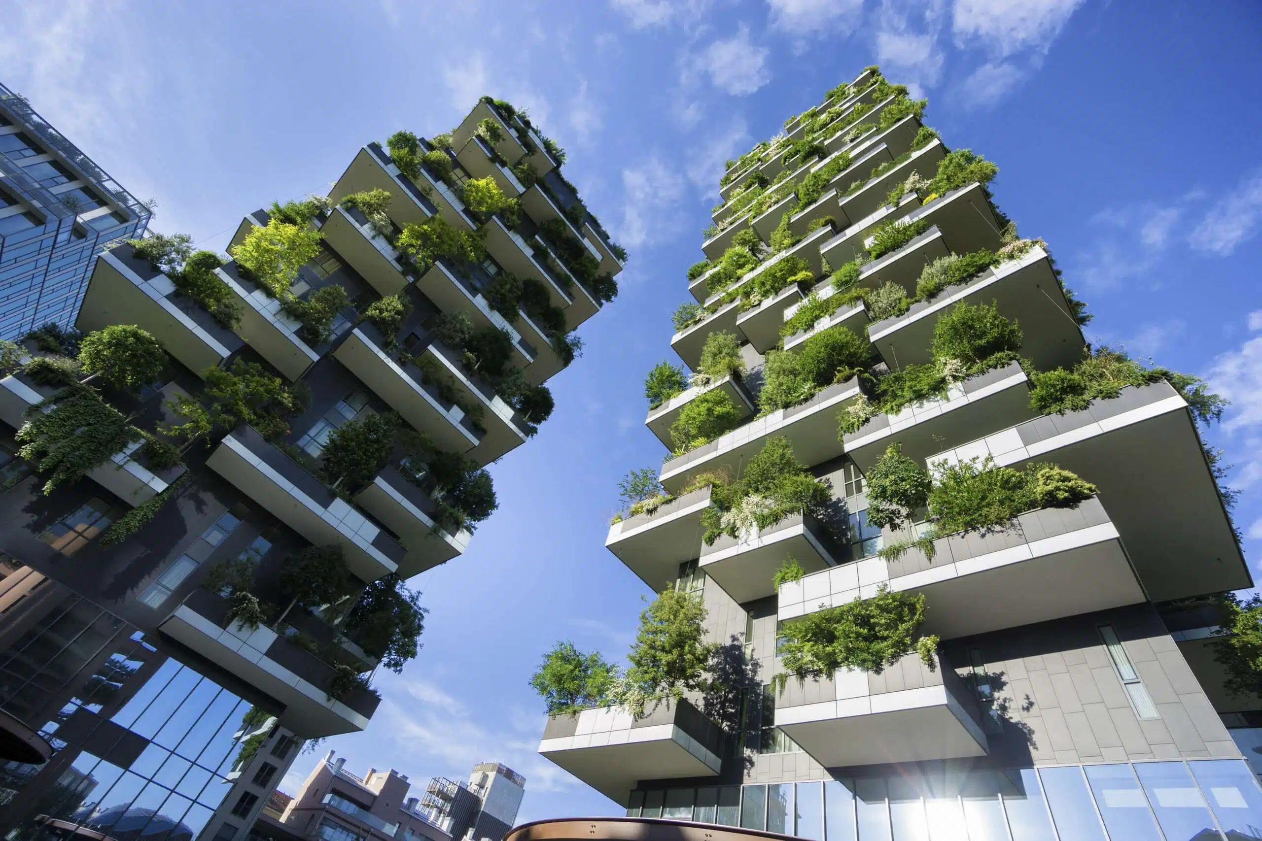 Green building practices that lead to lower carbon dioxide levels