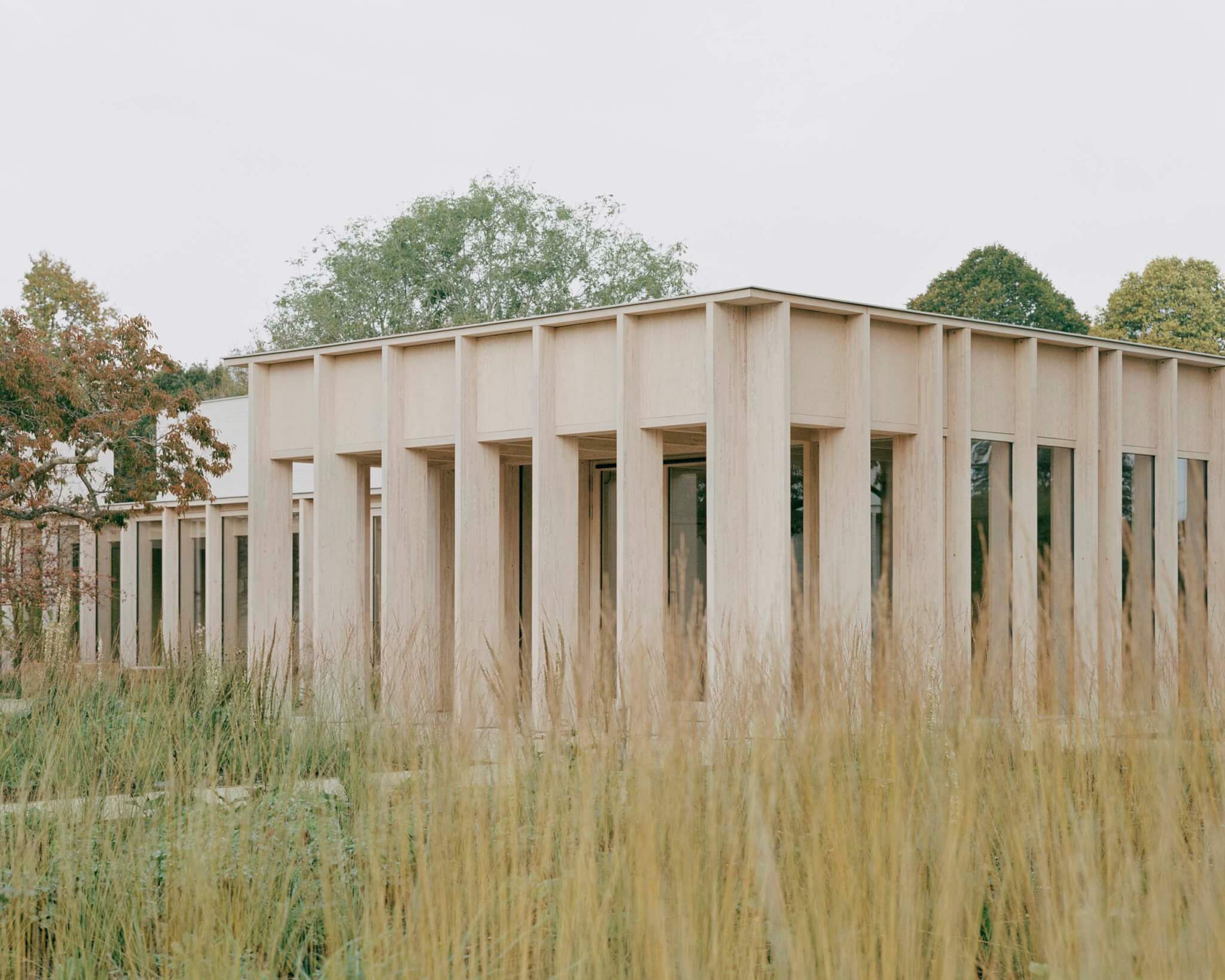 exterior of a visitors center