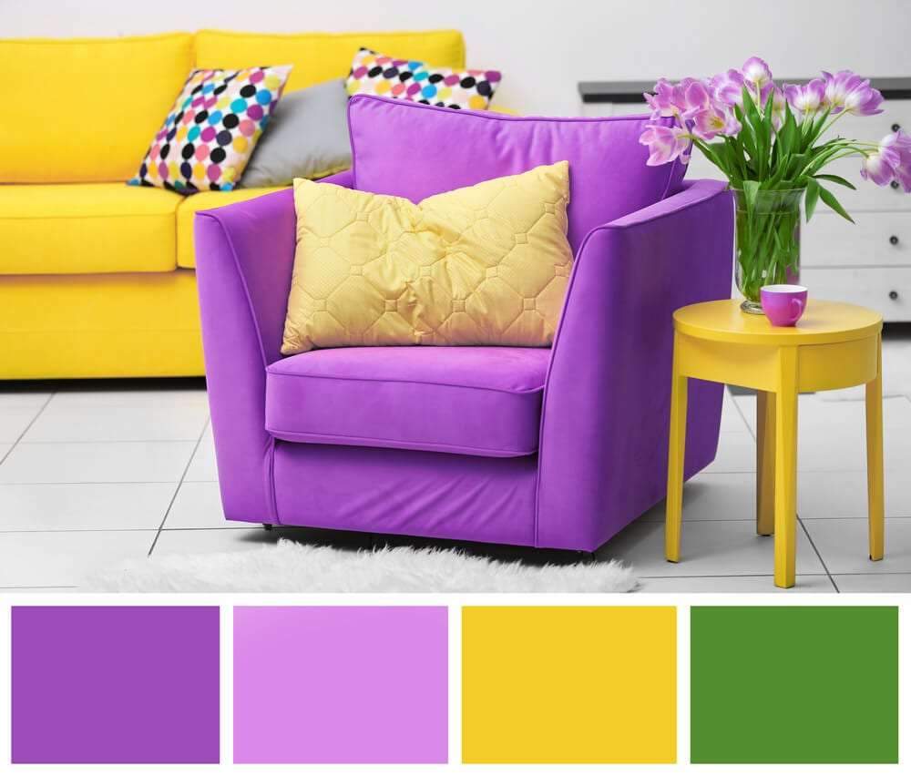 The use of colors in interior design