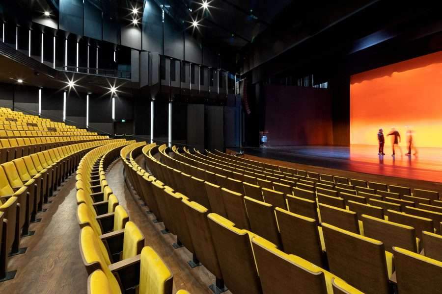 Acoustic design in commercial buildings such as theaters and large auditoriums