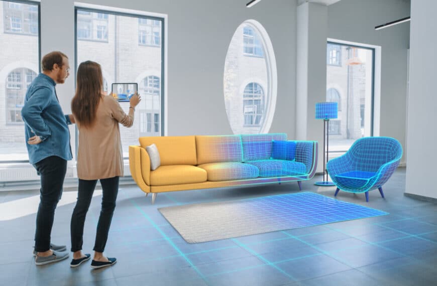 "Using augmented reality for innovative interior design that combines technology with elegance"