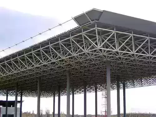 Components types and features of the space frame structure