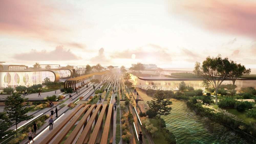 Revealing a vision for Zaha Hadid's master plan for ODESA EXPO 2030