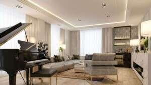 Luxury in interior design and use of premium materials