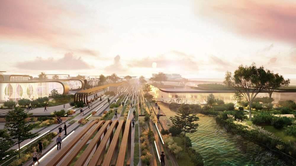 Revealing a vision for Zaha Hadid's master plan for ODESA EXPO 2030