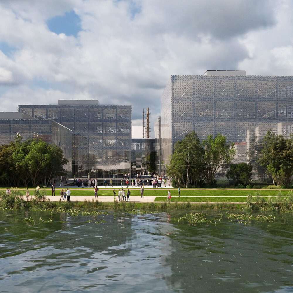 Reimagining the former Hangzhou Oil Refinery with a cylindrical Museum of Art and Science