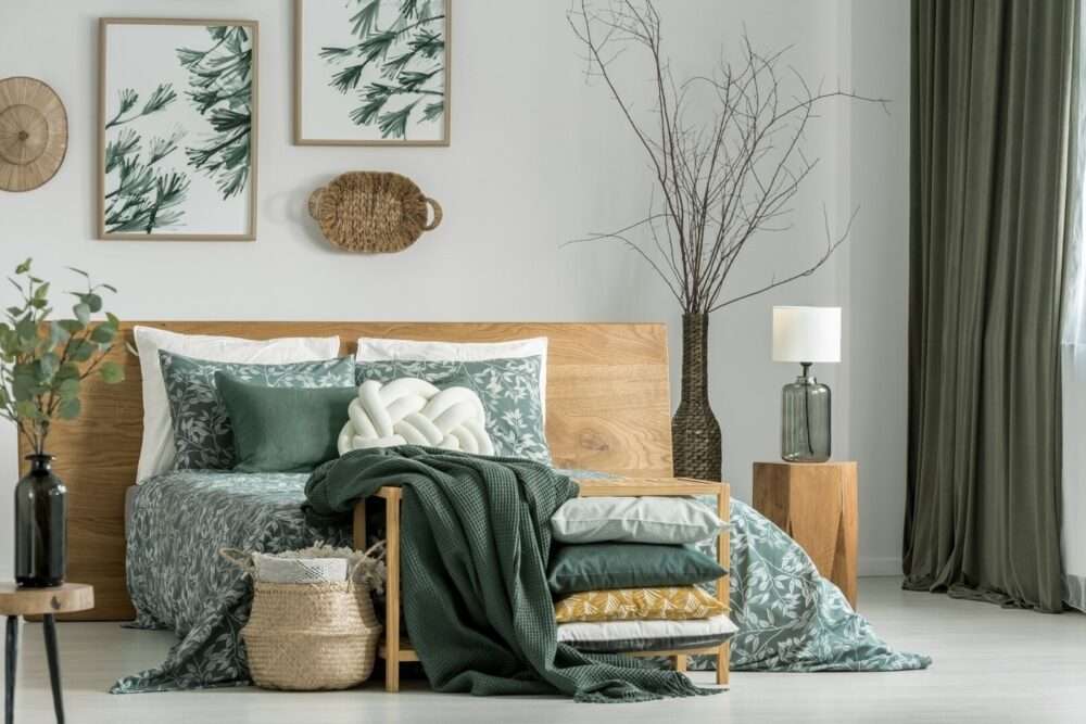 Fabrics and textile materials in interior design