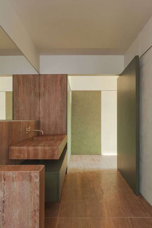 Olivos House / Balzar Arquitectos - التصوير الداخلي ، الحمام ، كونترتوب ، المغسلة