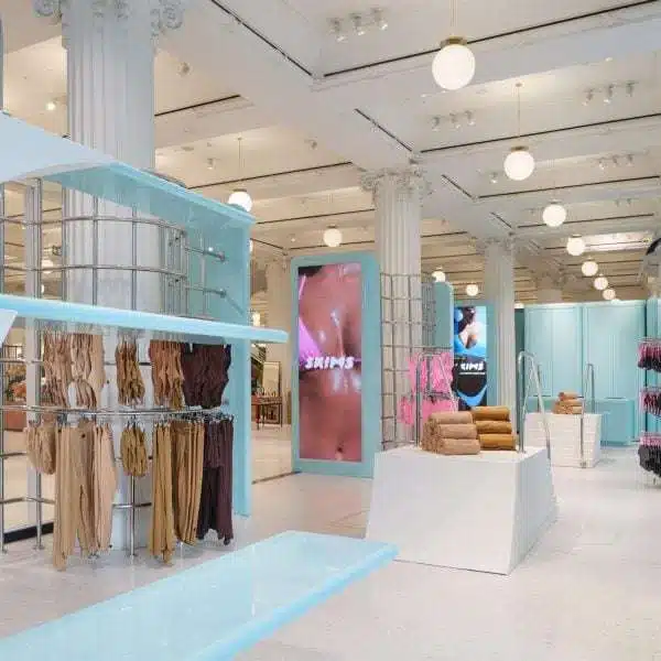 Kim Kardashian brings poolside vibes to SKIMS swimwear pop-up at Selfridges