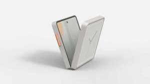 Meet 0/1 phone by Andrea Mangone, a minimal foldable phone for digital detox