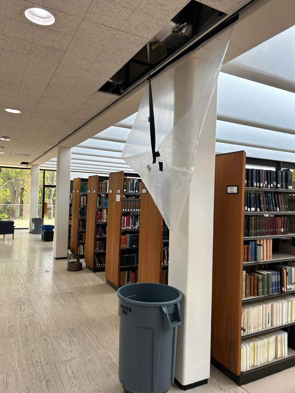 ceiling tile falling down