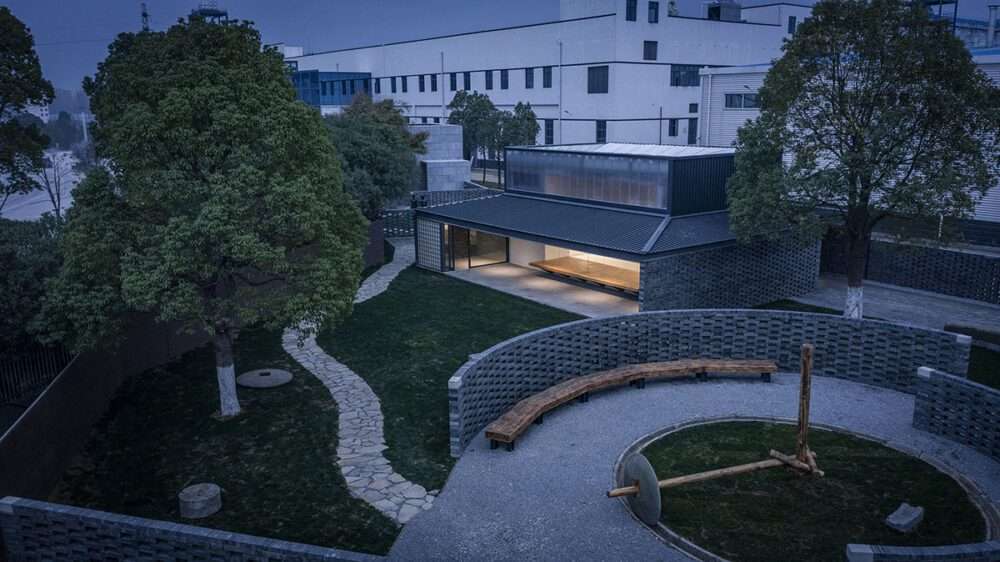 Complete Shayang Rapeseed Museum framing the landscape with silence
