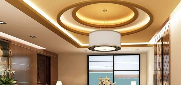 Ceilings and types of materials used in interior design