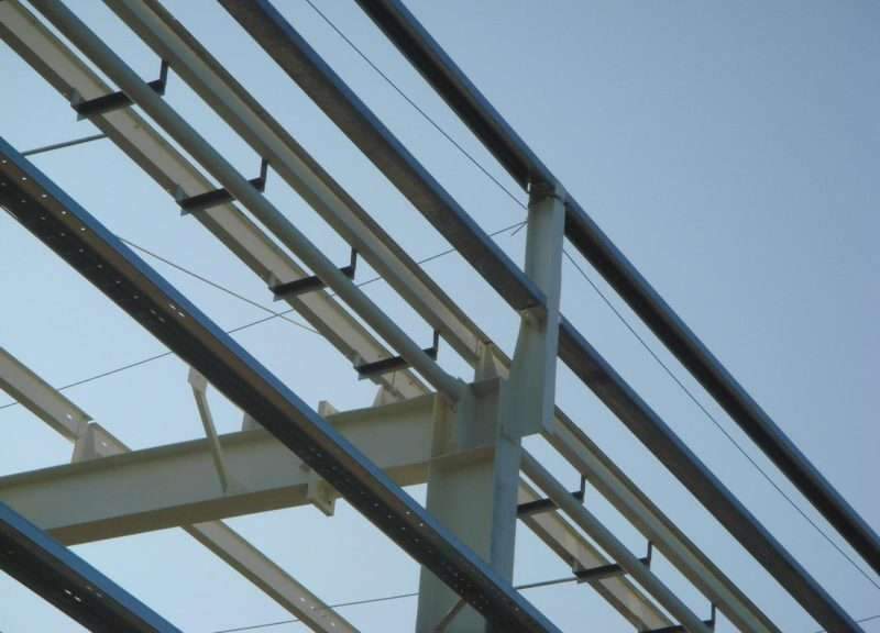 Measurements and specifications of concrete columns and beams in structural structures