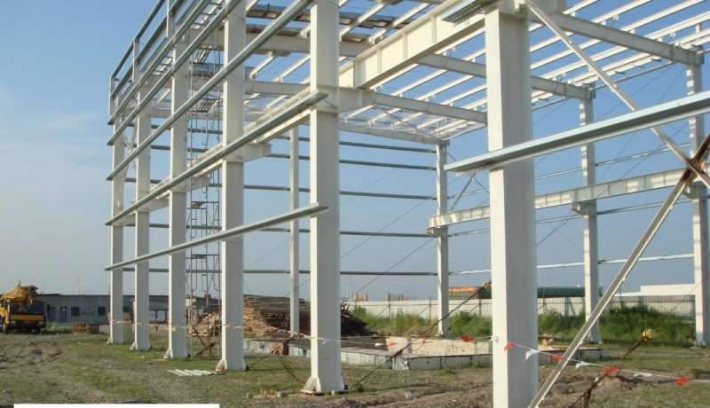 Measurements and specifications of concrete columns and beams in structural structures