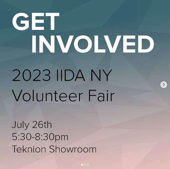 IIDA NY Hosts 5th Annual Volunteer Fair تستضيف IIDA NY المعرض السنوي الخامس للمتطوعين