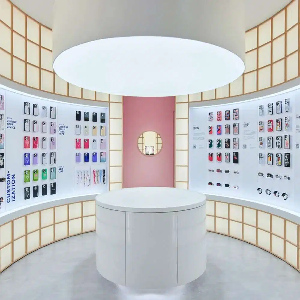 André Fu designs colourful Casetify shop in Japan informed by shoji lanterns