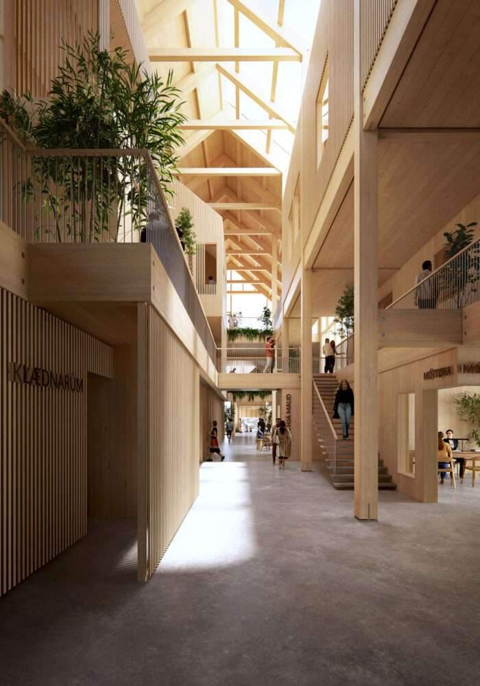 New University Building Design for Timber and Faroese Microclimate