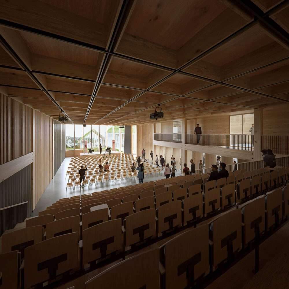 New University Building Design for Timber and Faroese Microclimate