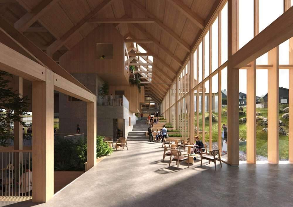 New University Building Design for Timber and Faroese Microclimate