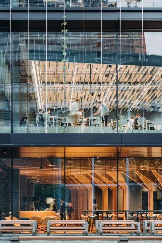 Echo Energy-Generating Interfaculty Teaching Building / UNStudio - التصوير الداخلي ، الواجهة ، الشعاع ، الفولاذ