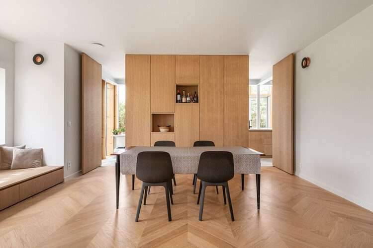 Villa ABC / Objekt Architecten - التصوير الداخلي، غرفة الطعام، الطاولة، الكرسي