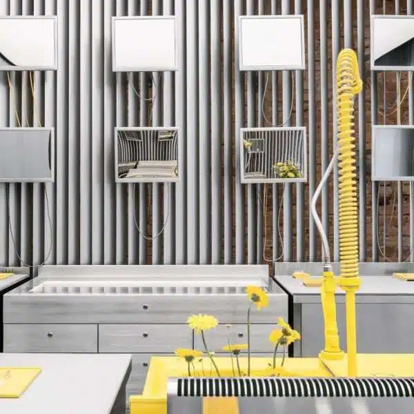 Crosby Studios uses steel kitchen equipment to create Berlin jewellery store interior