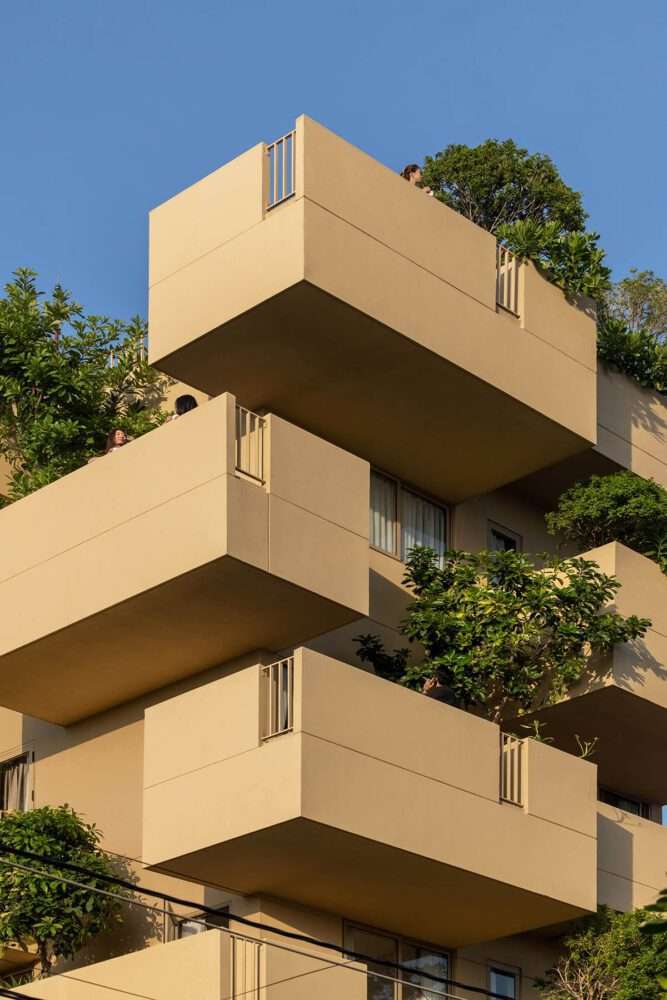 Building a hotel and designing flying green blocks in Vietnam