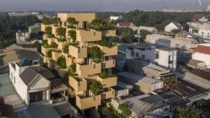 بناء فندق وتصميم كتل خضراء طائرة في فيتنام