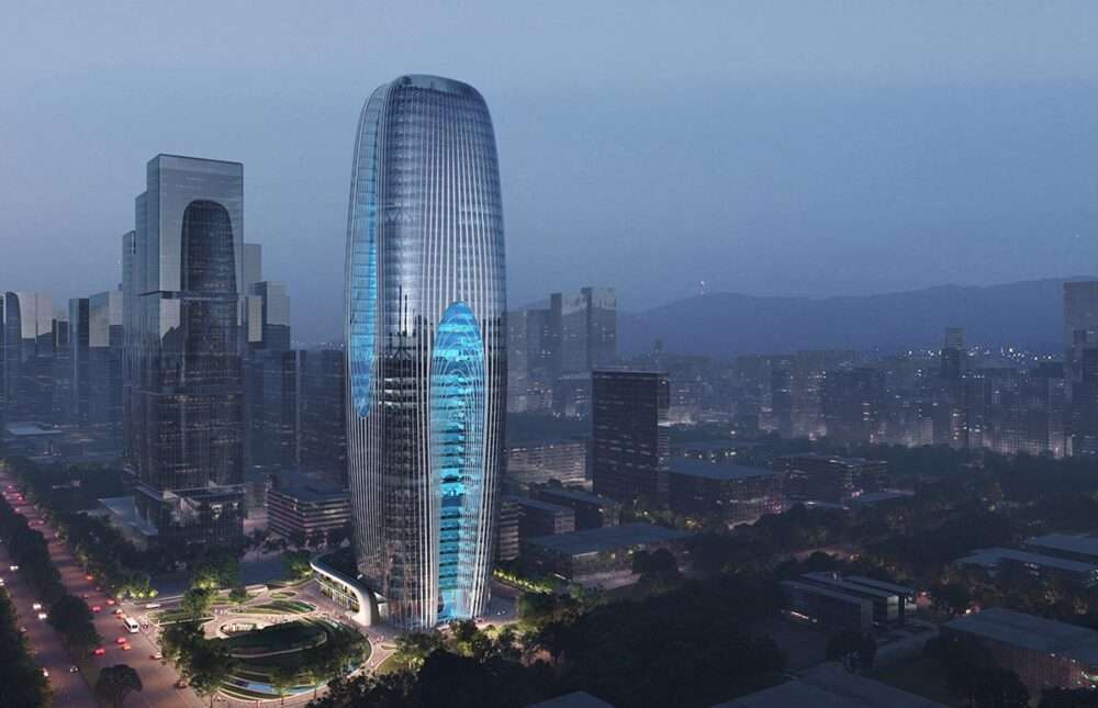 Zaha Hadid unveils the Daxia Tower drawing
