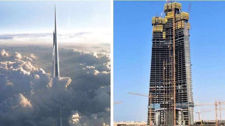 استئناف أعمال البناء في برج جدة