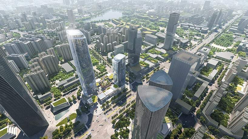 Aedas plans a new district in haikou sheltered by terraced landscapes