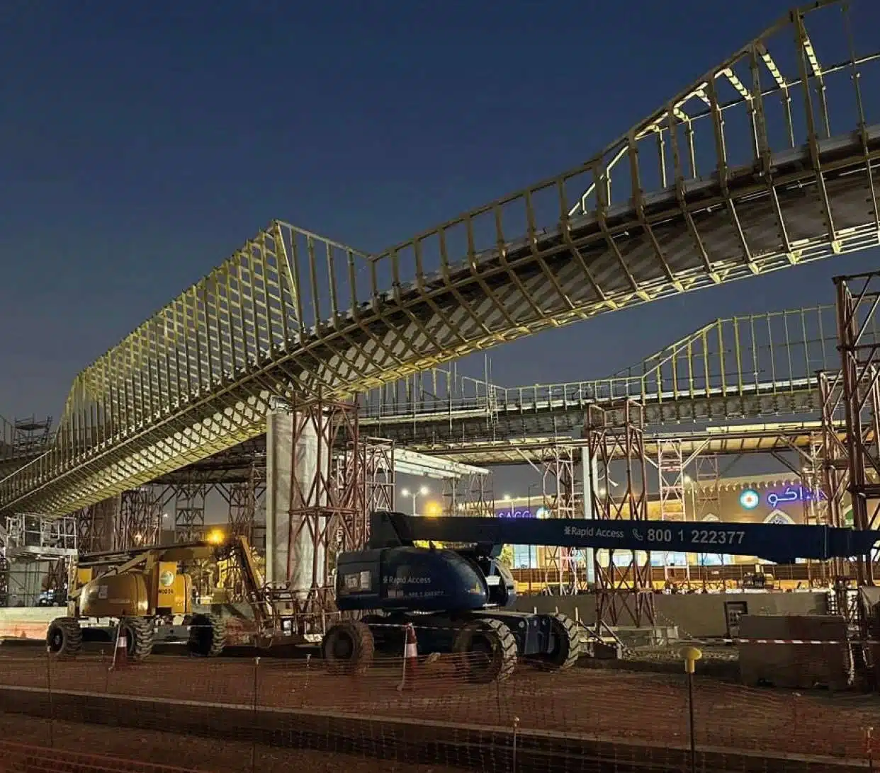 The latest developments in the construction work on the bicycle bridge in the Sports Path project
