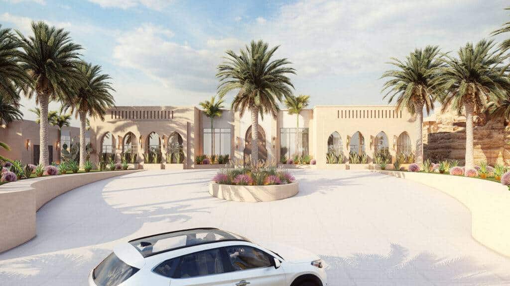 Aerial view of a building in Salman Style in Riyadh
