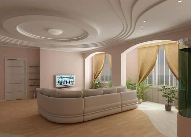 Using gypsum ceiling board for wonderful interior designs