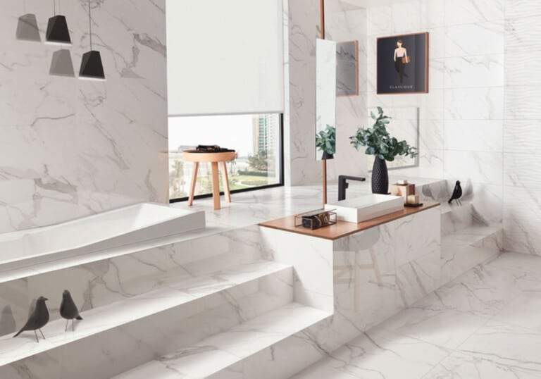 An alternative to marble and its uses in interior design