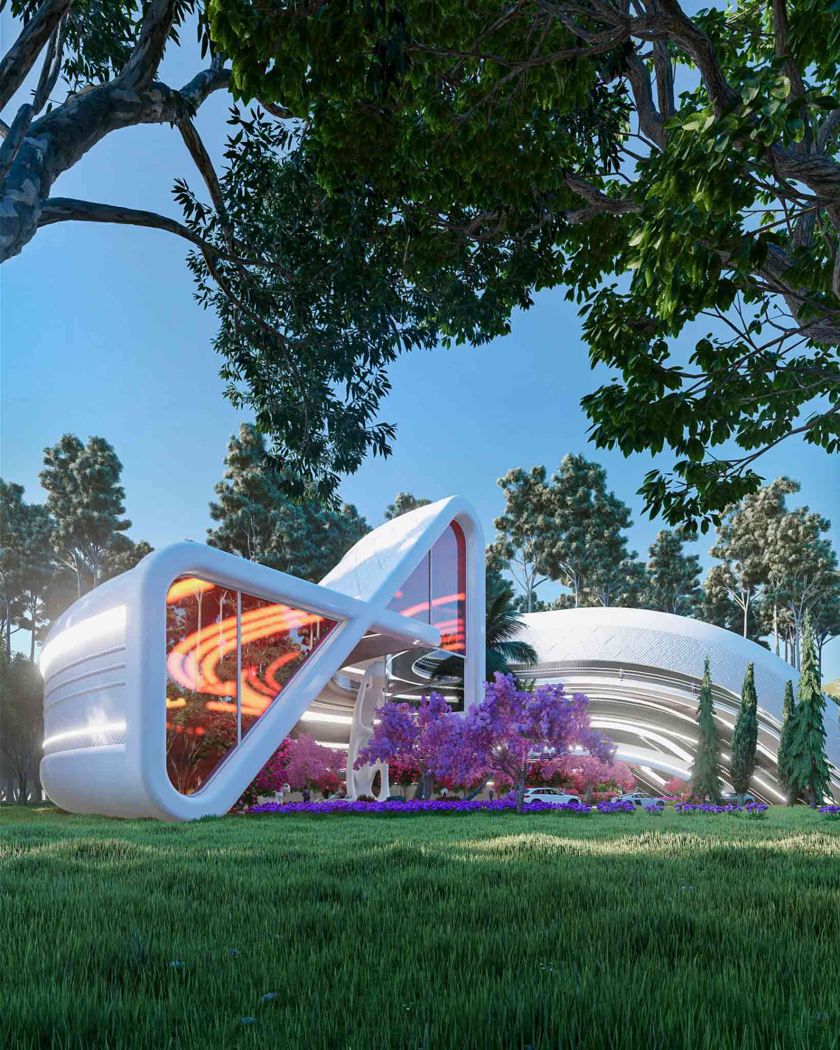 الوكالة ميتافيرس من تصميم هومان ألياري X فيليز المعماري
