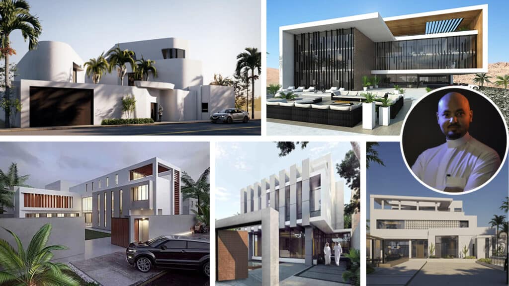 Portrait of Saudi Architect Ibrahim Joharji, known as the "Architect of Kings" for his work on bespoke luxury mansions and palaces.