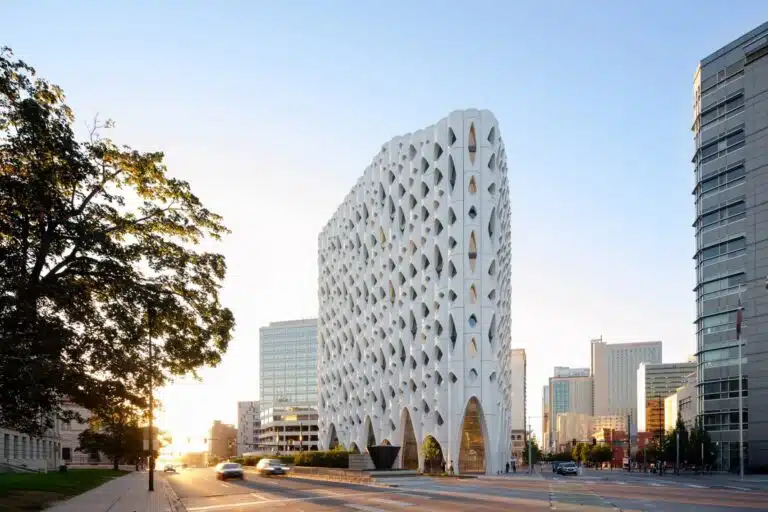 Studio Gang Completes the Populus Hotel: The First Carbon-Positive Hotel in the U.S.