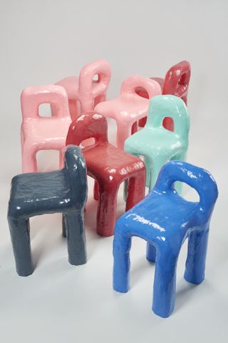 Diego Faivre, 220131 - Diego Faivre - lot of stools15028 © Pierre Castignola