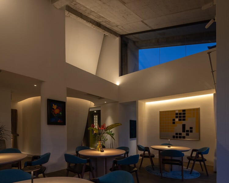 CieL Dining / Eight-T Architects - التصوير الداخلي، غرفة الطعام، الإضاءة، الزجاج، الكرسي
