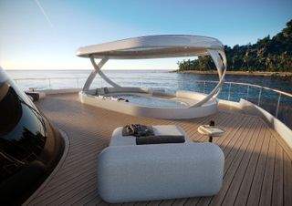 The lounge pool on the main deck