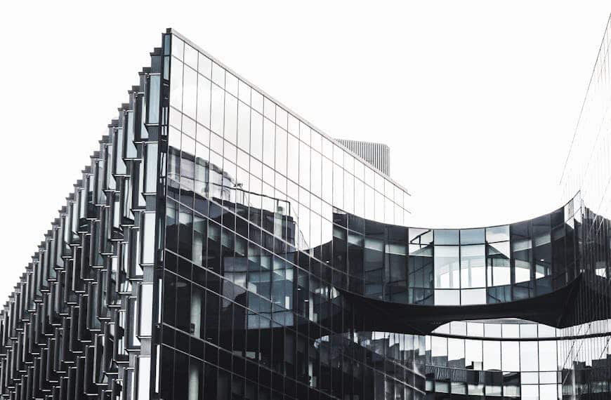 Modern architectural design featuring glass and steel in Greater London.