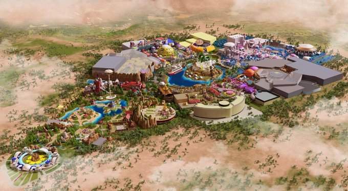 Design of Dragon Ball theme park in Qiddiya