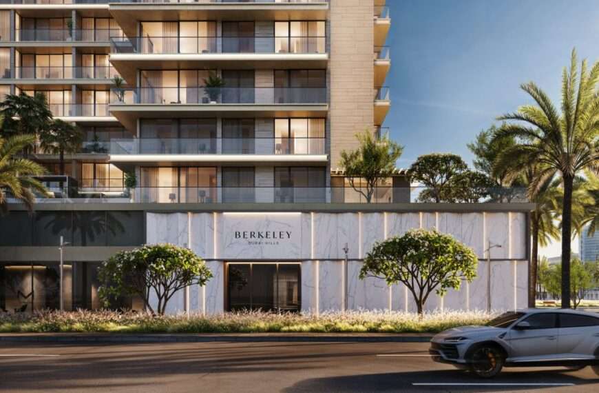 Luxury residential entrance with modern architecture