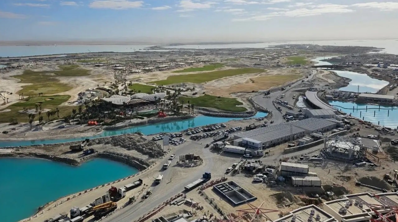 the golf course on Shura Island within the Red Sea destination