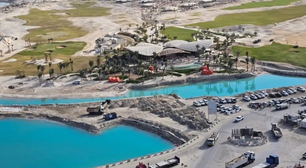 the golf course on Shura Island within the Red Sea destination1