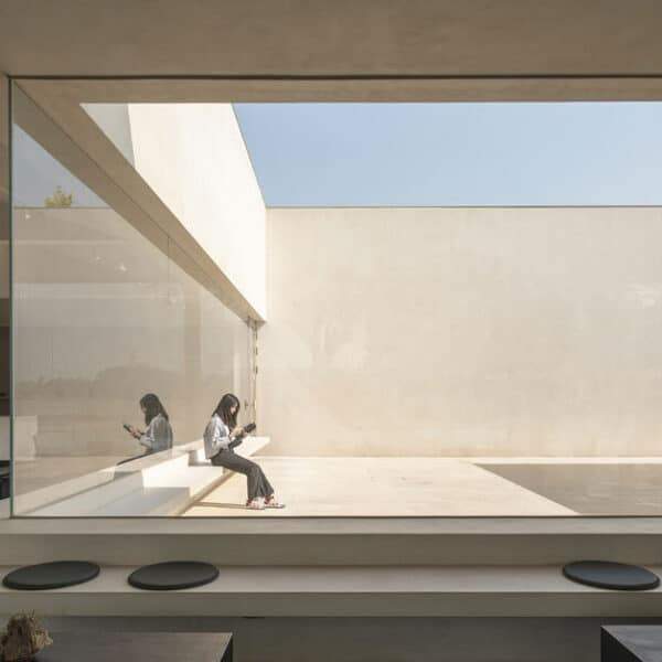 Funnel-Shaped Openings & Framed Courtyards Define Songmont’s Beijing Retail Space by ARCHSTUDIO  